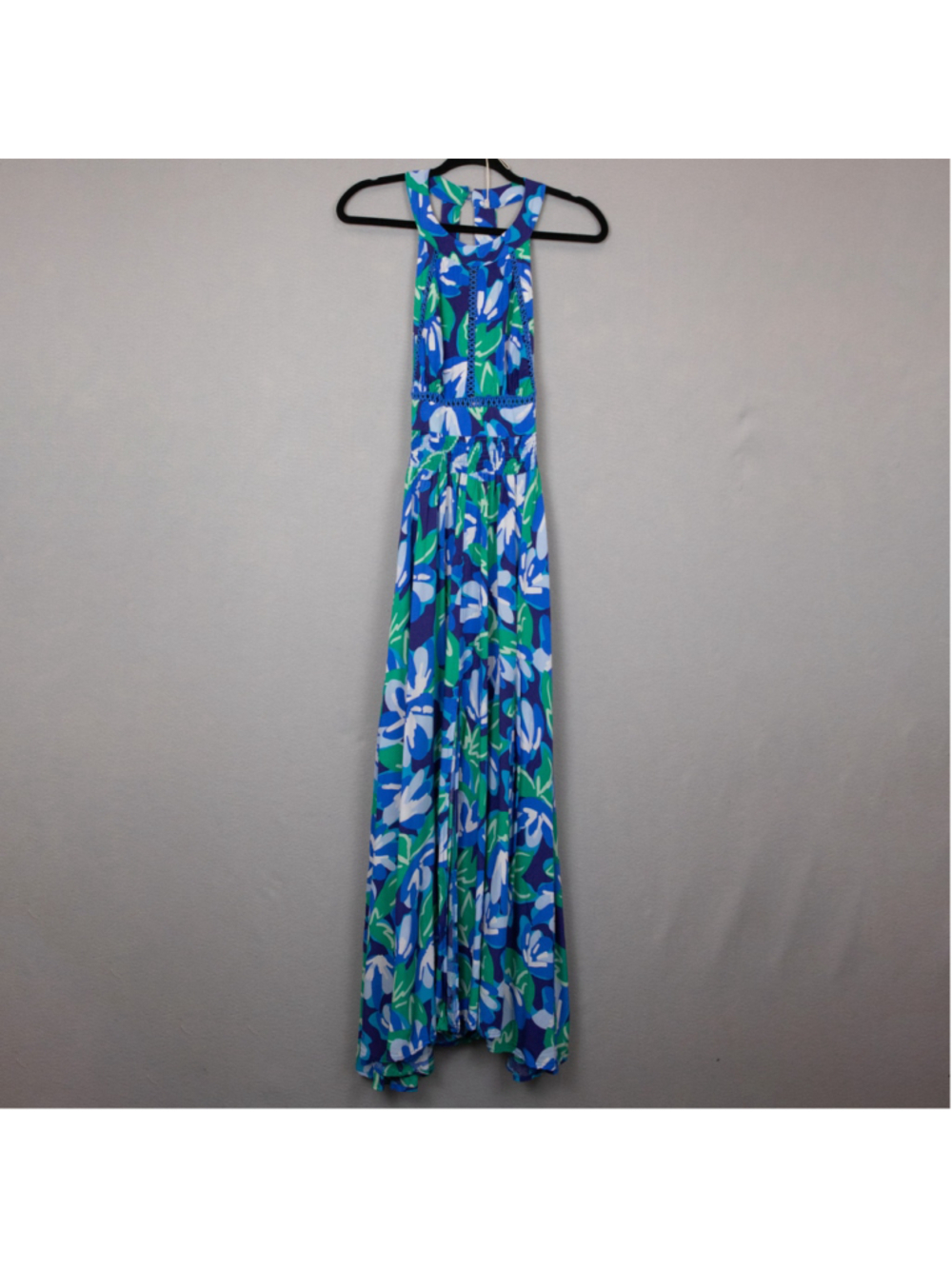 Anthropologie Abel the Label Rumi blue and green boho maxi dress-M